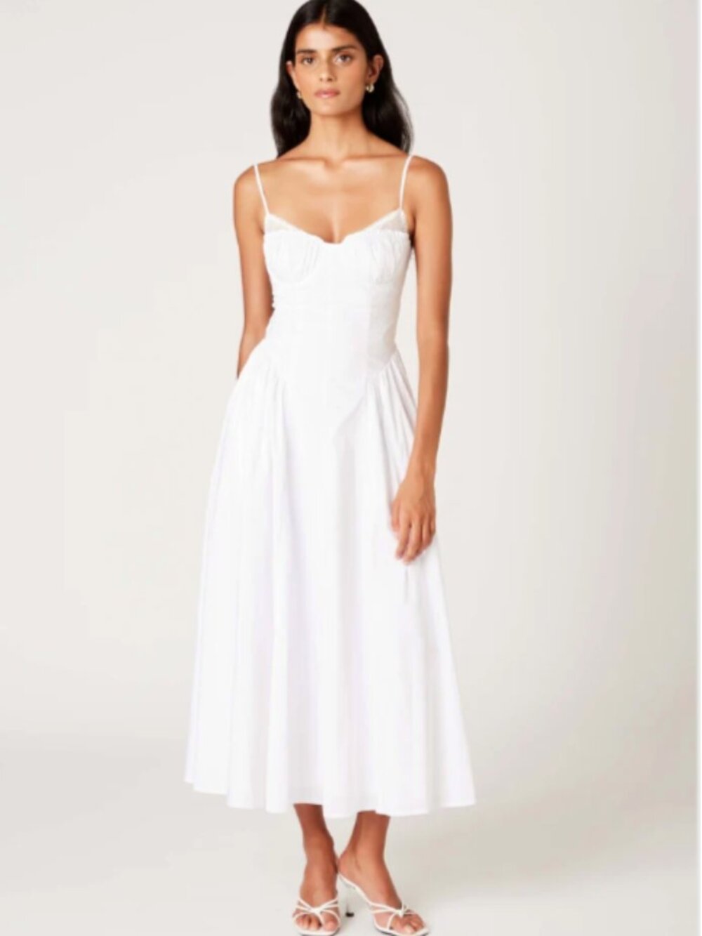Nia Open Back Midi Dress